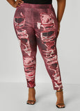 Denim Print Leggings