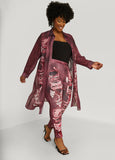 Plus Size Denim Print Leggings