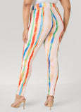 Brushstroke Striped Leggings
