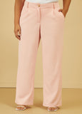 Straight Leg Crepe Trousers