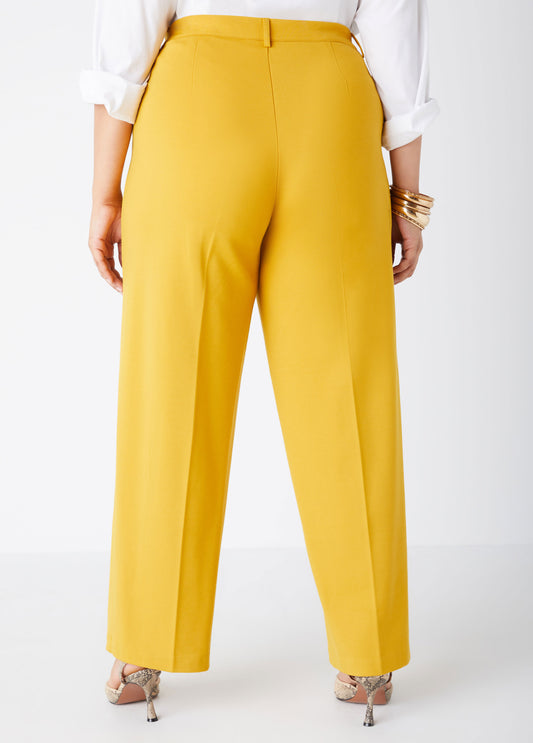 Ponte High Waist Trousers