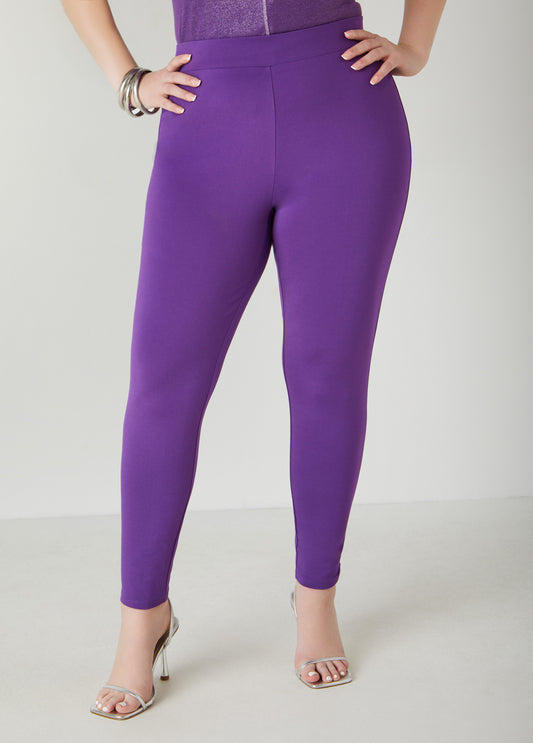 Plus Size High Waist Pull On Leggings