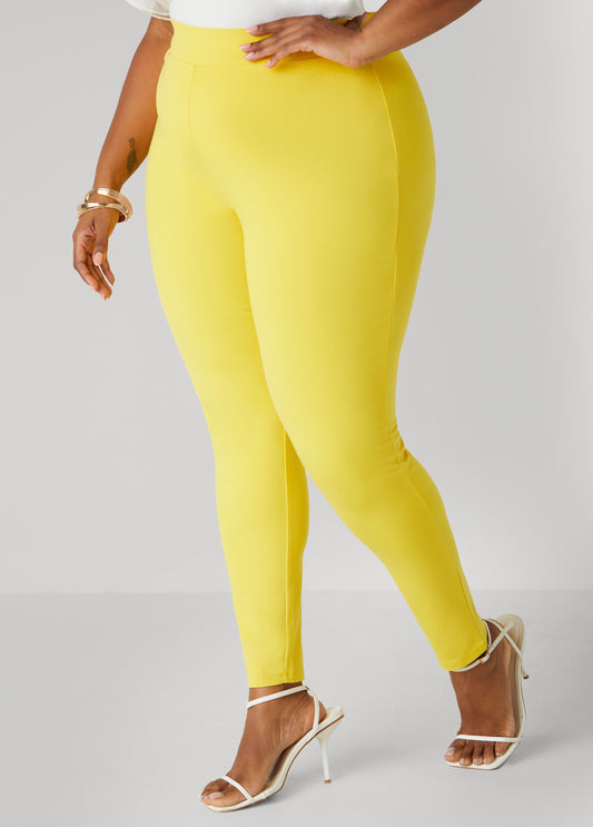 Plus Size Ponte Pull On Leggings