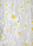 Floral Applique Embroidered Skirt