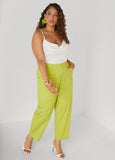 Tapered Stretch Cotton Pants