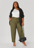 Tapered Stretch Cotton Pants