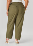 Tapered Stretch Cotton Pants