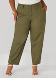Tapered Stretch Cotton Pants