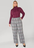 Plus Size Millennium Plaid Trousers