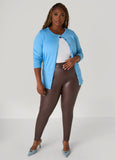Plus Size Faux Leather Leggings High Waist Stylish Stretchy Leather Pants