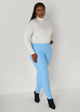 Plus Size Faux Leather Leggings High Waist Stylish Stretchy Leather Pants