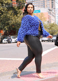 Plus Size Faux Leather Leggings High Waist Stylish Black Leather Pants