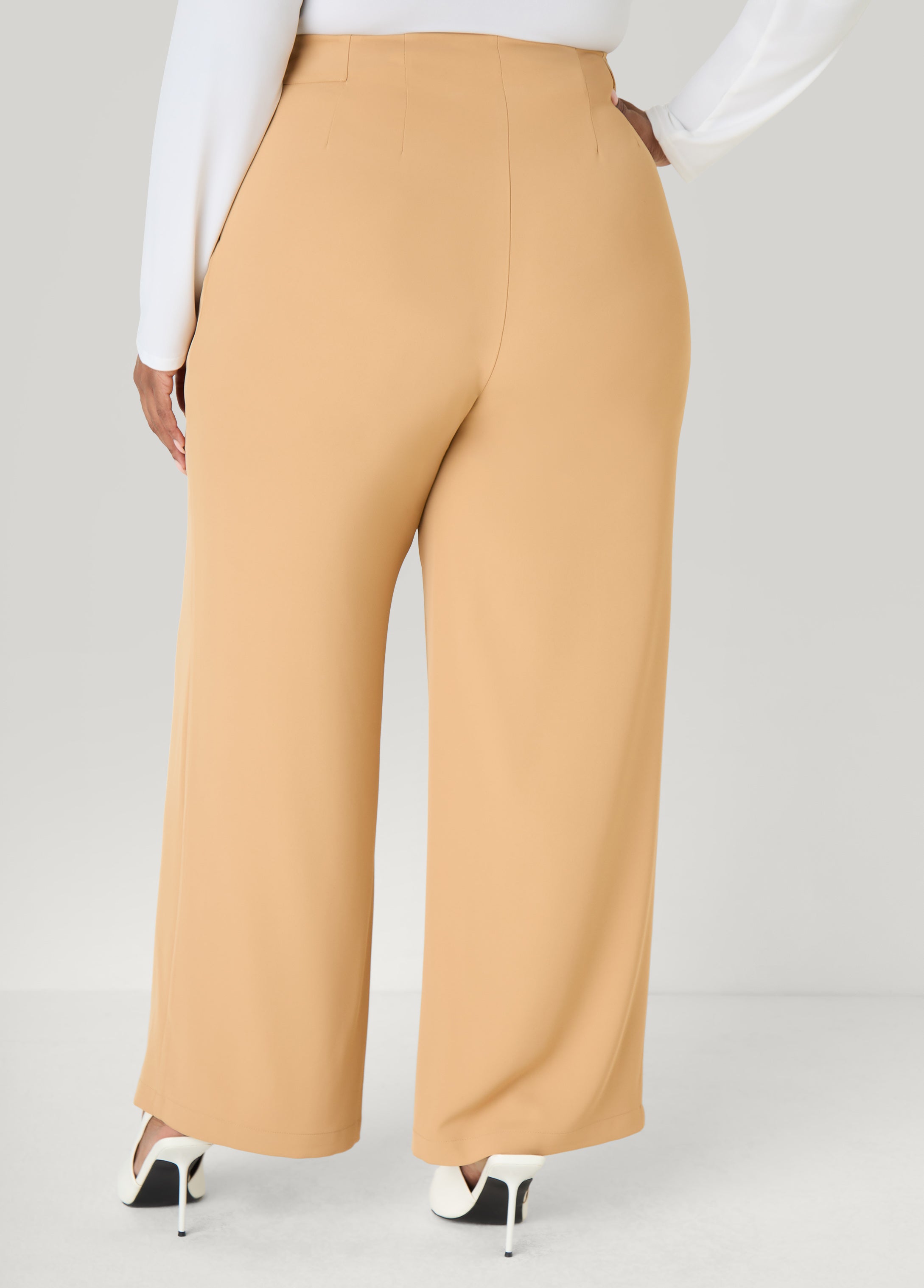 Pleated Wide Leg Pants – Ashley Stewart