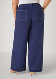 Twill Wide Leg Pants