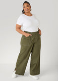 Twill Wide Leg Pants