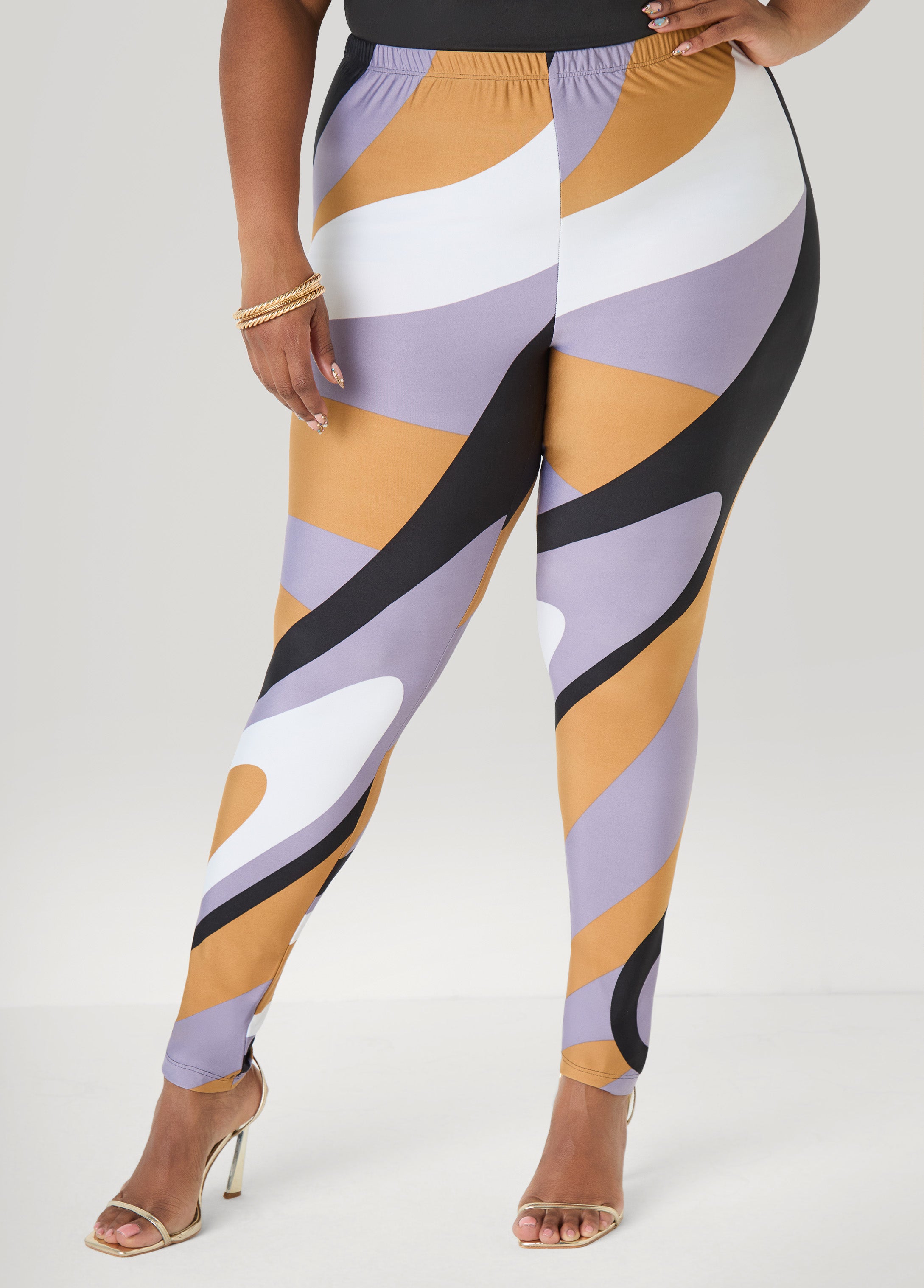 Swirl Print Leggings