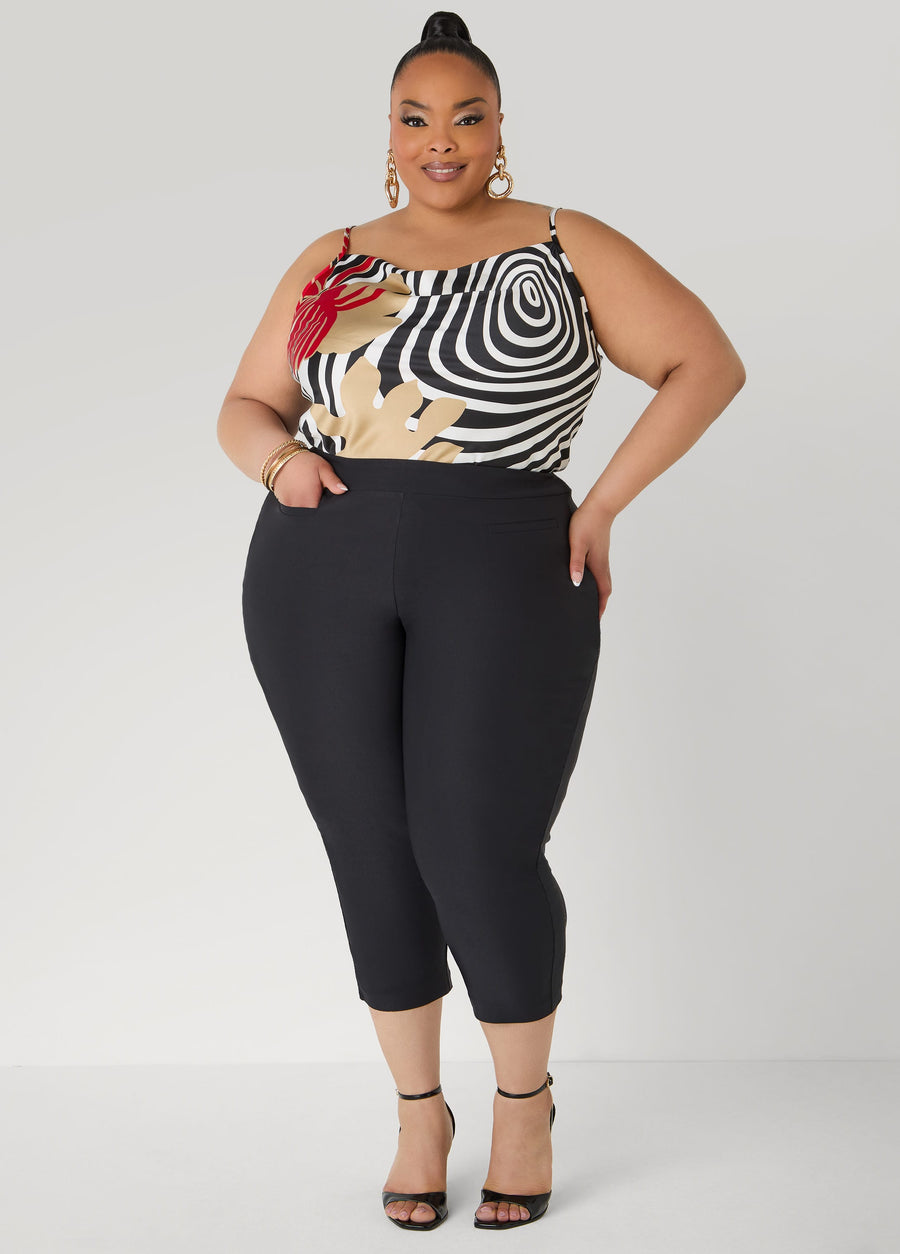 Plus Size Millennium Pocket Capris
