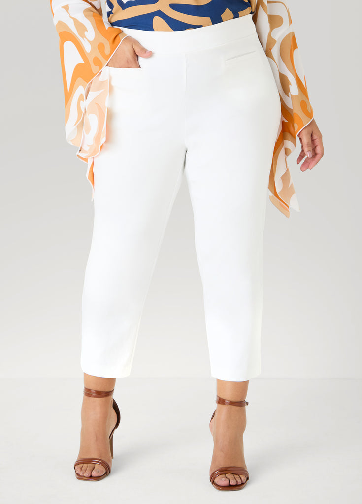 Millennium Pocket Front Capris – Ashley Stewart