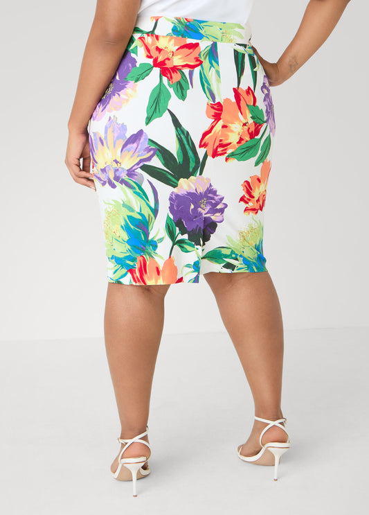 Millennium Floral Print Skirt