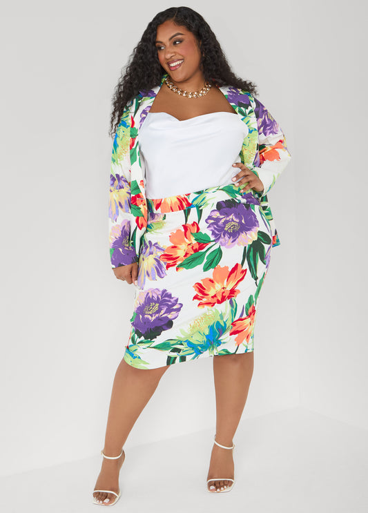 Millennium Floral Print Skirt