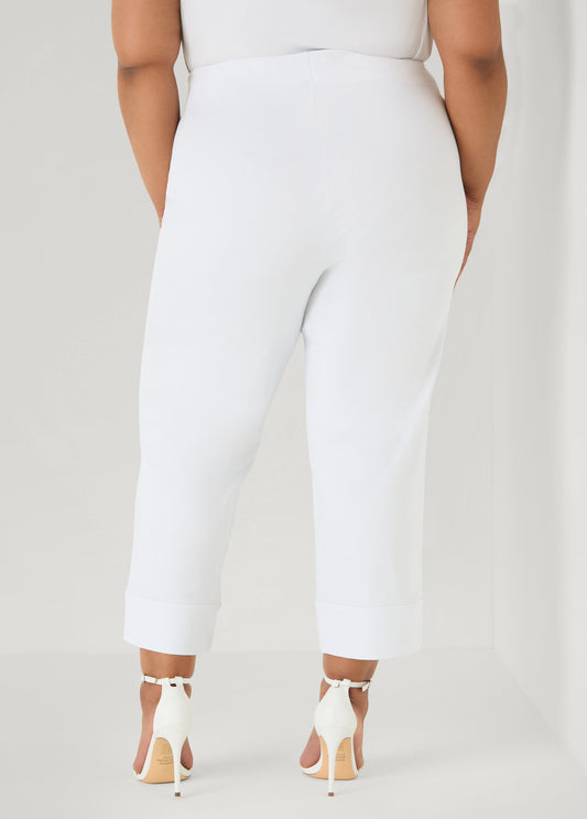 Cuffed Ponte Capris