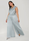 Wide Leg Satin Pants