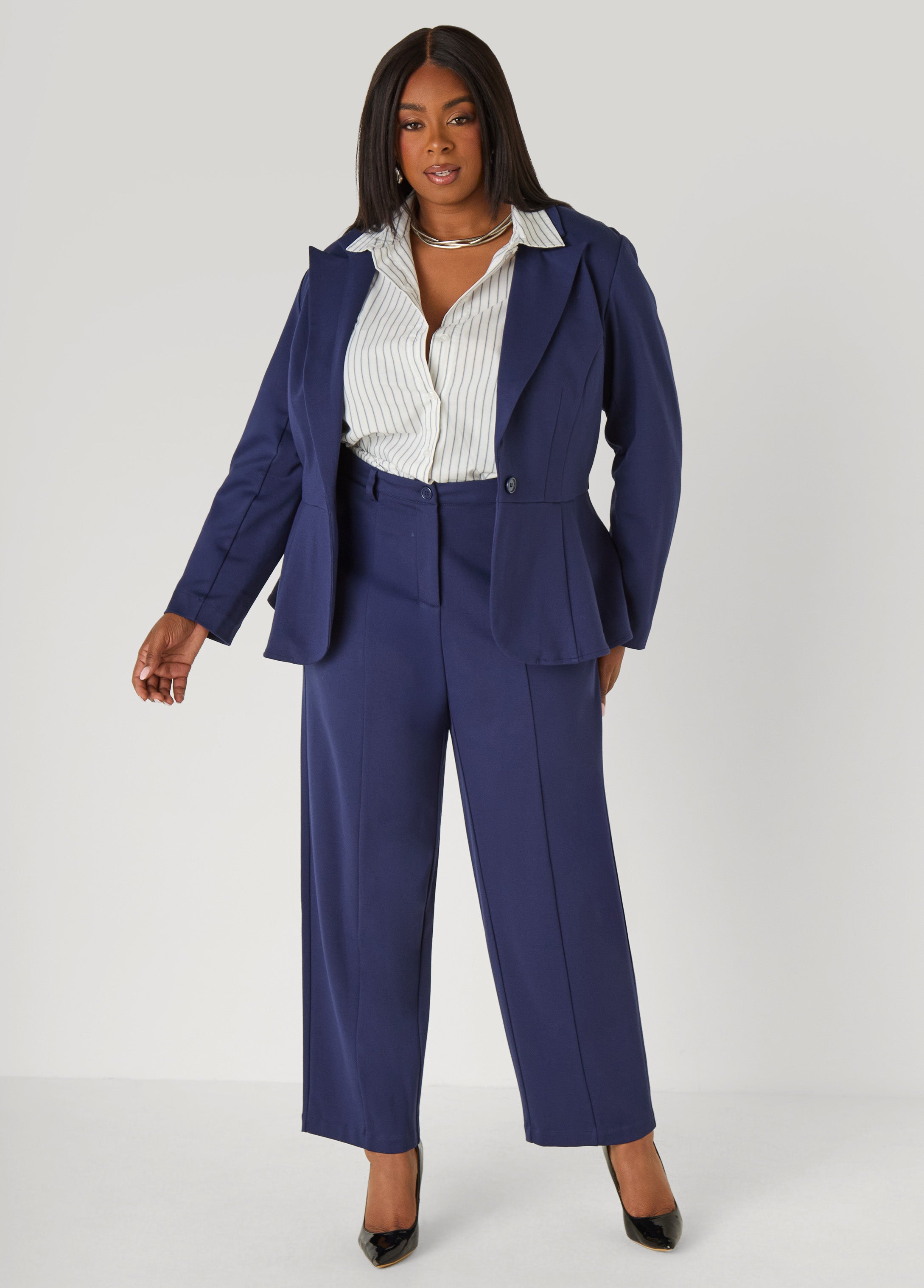 Ponte Straight Leg Trousers