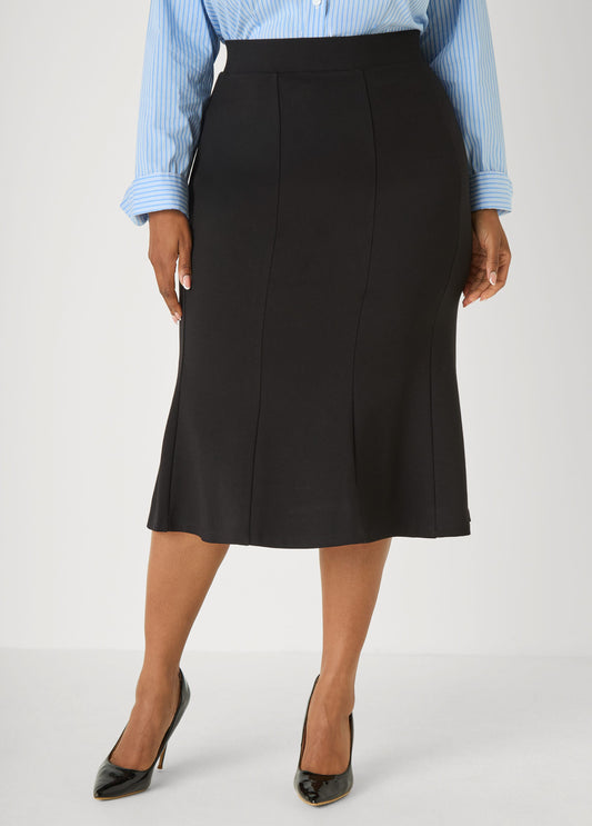 Seamed Ponte Skirt