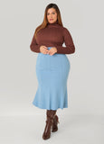 Millennium Seam Detail Ponte Skirt