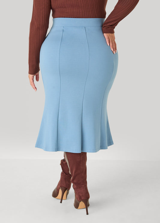 Seam Detail Ponte Skirt