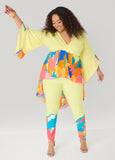 Abstract Print High Rise Leggings