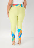 Abstract Print High Rise Leggings