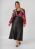 Satin Maxi Slip Skirt