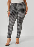 Plus Size Printed High Rise Leggings