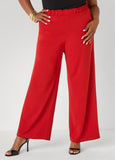 Gathered Waist Straight Leg Pants