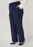 Pintucked Straight Leg Pants