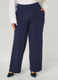 Pintucked Straight Leg Pants