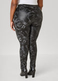 Camo Faux Leather Leggings