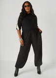 Textured Balloon Pants