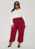 Textured Balloon Pants