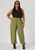 Textured Balloon Pants
