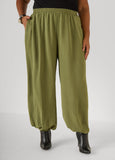 Textured Balloon Pants