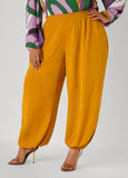 Textured Balloon Pants