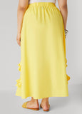 Ruffle Trimmed Maxi Skirt
