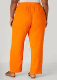 Textured Cotton Gauze Pants
