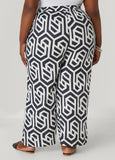 Geo Print Cotton Pants