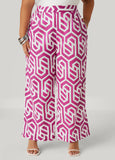 Geo Print Cotton Pants