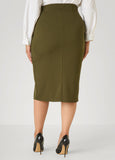 Front Split Pencil Skirt