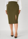 Front Split Pencil Skirt