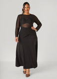 Pleated Wrap Waist Skirt